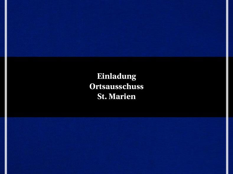 Ortsausschuss (c) Christoph Sochart Ortsausschuss